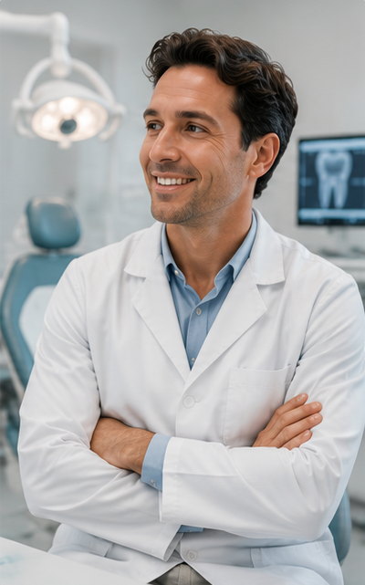 Dentist at work